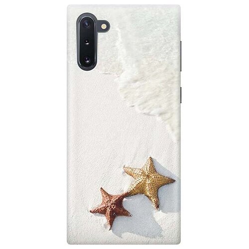 Ультратонкий силиконовый чехол-накладка для Samsung Galaxy Note 10 с принтом Две морские звезды ультратонкий силиконовый чехол накладка для samsung galaxy note 20 ultra с принтом две морские звезды