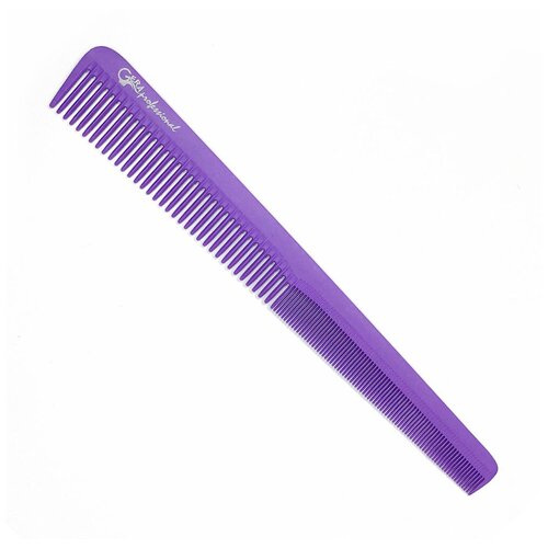 Купить Gera Professional, Расческа карбоновая для стрижки волос GPR00316, цвет фиолетовый