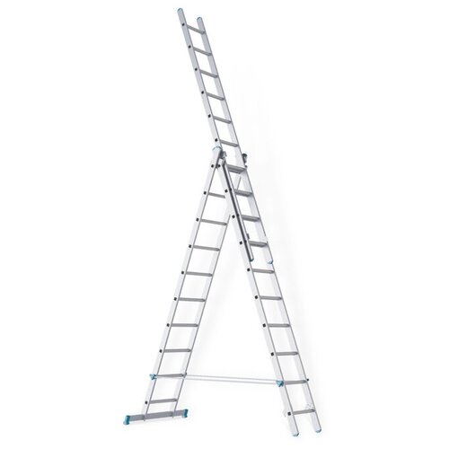Лестница алюминиевая трехсекционная 3х7(GEVA)
