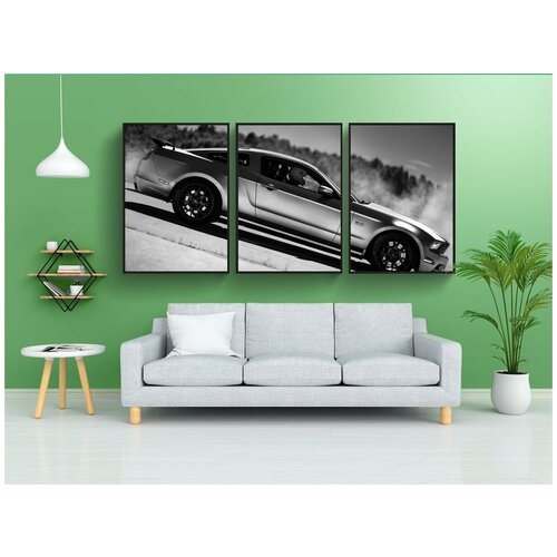 фото Набор модулных постеров для интерьера "форд, мустанг, америка" 60x90 см. в тубусе, без рамки lotsprints