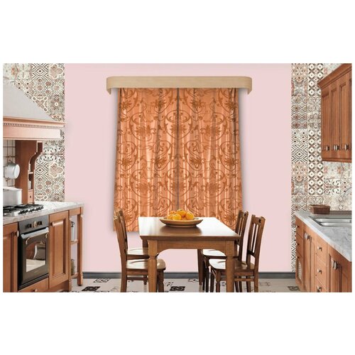 Индивидуальный пошив Шторы для кухни Жаккард Irma