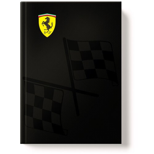 Записная книжка А5, клетка, Ferrari, 128л (FR35) a6 твердый переплет квадрат простой дневник блокнот тетрадь записная книжка