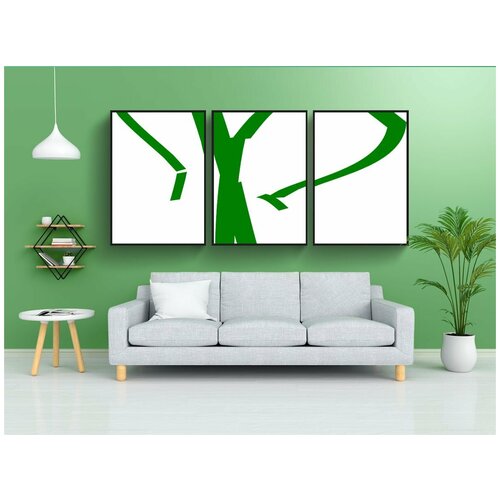 фото Набор модулных постеров для интерьера "палку фигура, стоя, придерживаться человек" 60x90 см. в тубусе, без рамки lotsprints