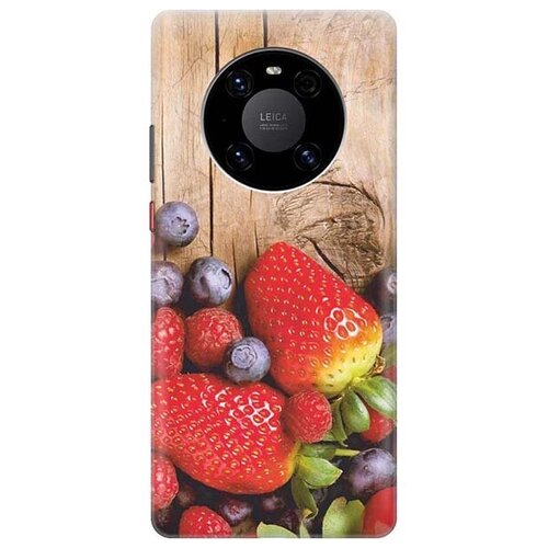 фото Ультратонкий силиконовый чехол-накладка для huawei mate 40 pro с принтом "дерево фруктов" gosso