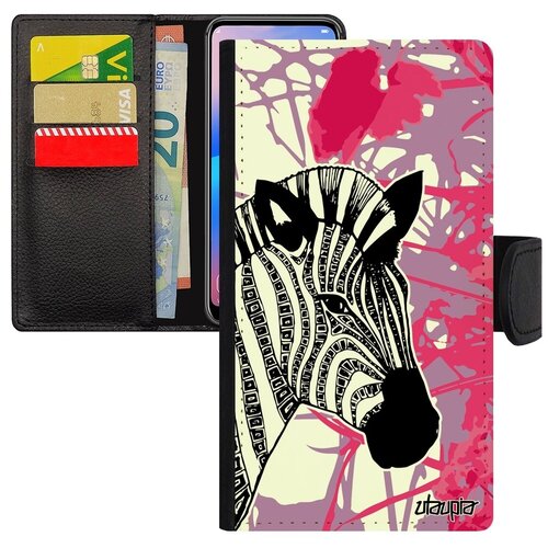 фото Чехол книжка для мобильного // galaxy s7 // "зебра" саванна полосатая, utaupia, розовый