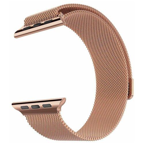 Ремешок металлический браслет для Apple 42-44 мм плетение Миланская петля с магнитной застежкой обхват 150-250 мм