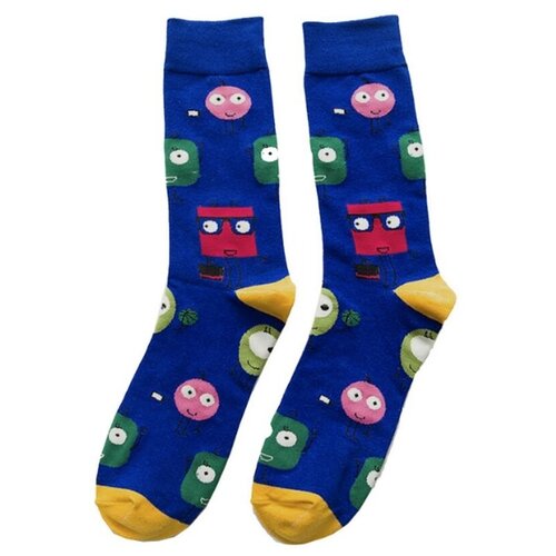 фото Разноцветные носки унисекс с приколами harajuku с веселыми монстрами (р.39-45) 2beman