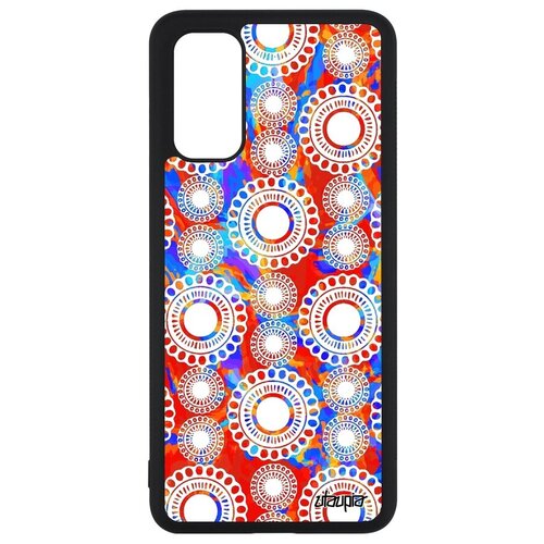 фото Противоударный чехол на мобильный // galaxy s20 // "кружевной узор" плетение вязь, utaupia, красный