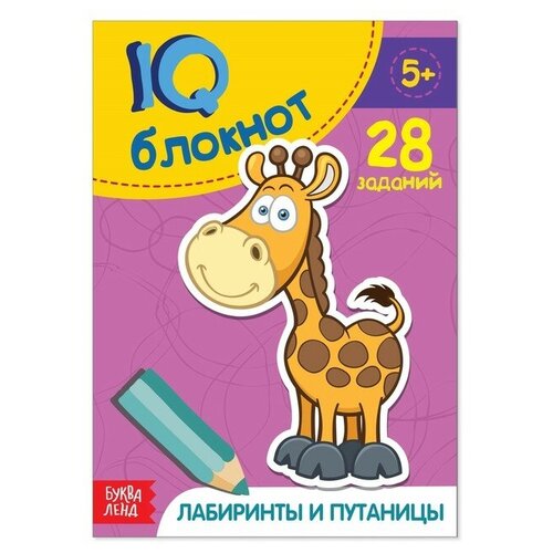 Блокнот IQ «Лабиринты и путаницы»: 28 заданий, 36 стр.