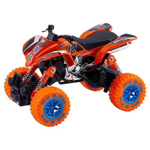 Wincars Машинка Монстр Бум! Инерционная металлическая оранжевая 14 см YK-2203_orange