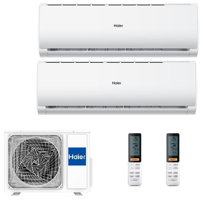 Сплит-система Haier AS25S2SF1FA-B x 2 / 2U40S2SM1FA, белый