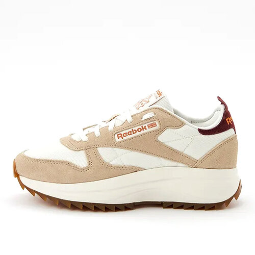 фото Кроссовки reebok classic leather sp extra, размер 7 us, бежевый, бордовый