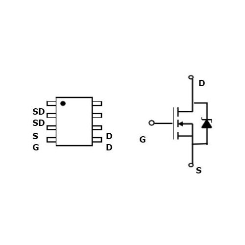 Микросхема AO4712 N-Channel MOSFET 30V 13A SO-8