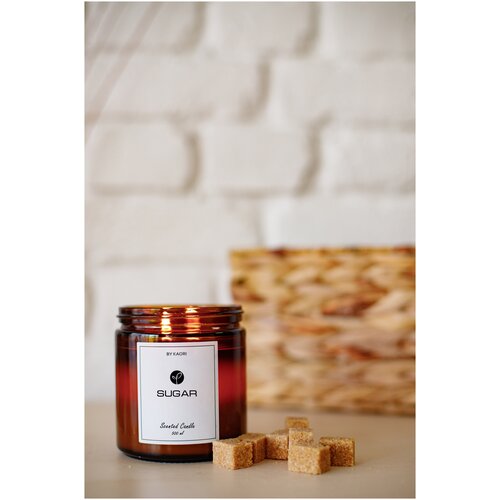 Свеча ароматическая KAORI, 500 мл, аромат SUGAR (сахар)