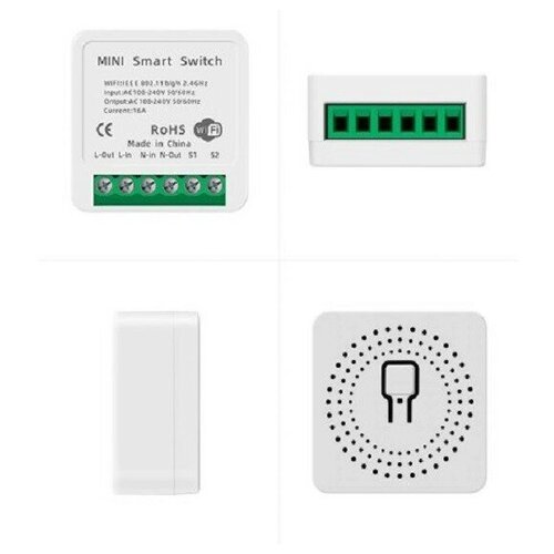 Мини переключатель реле Tuya Wi-Fi Alexa Google Home 16A 59000₽