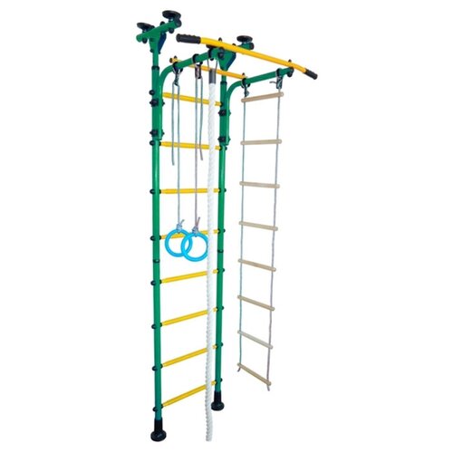 Детский спортивный комплекс «Юный атлет Пол-потолок», 600 × 900 × 2450-2900 мм, цвет зелёный