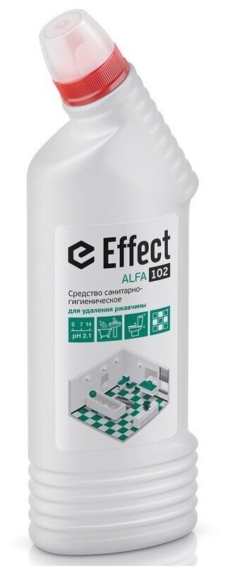 Средство для уборки сантехнических блоков Effect СХЗ кислотное, для удаления ржавчины, Alfa, 0,75 л