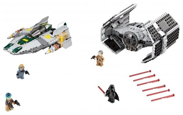LEGO 75150 Vader's TIE Advanced vs. A-wing Starfighter - Лего Истребитель Дарт Вейдера против Старфайтера А-винг