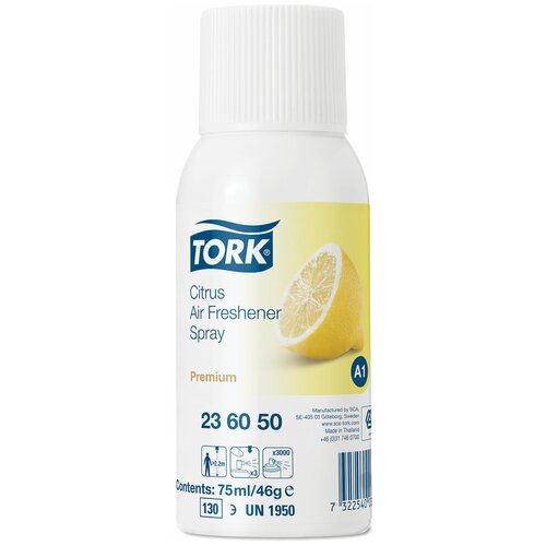 Сменный баллон 75 мл, TORK (Система А1) Premium, цитрус, 236050