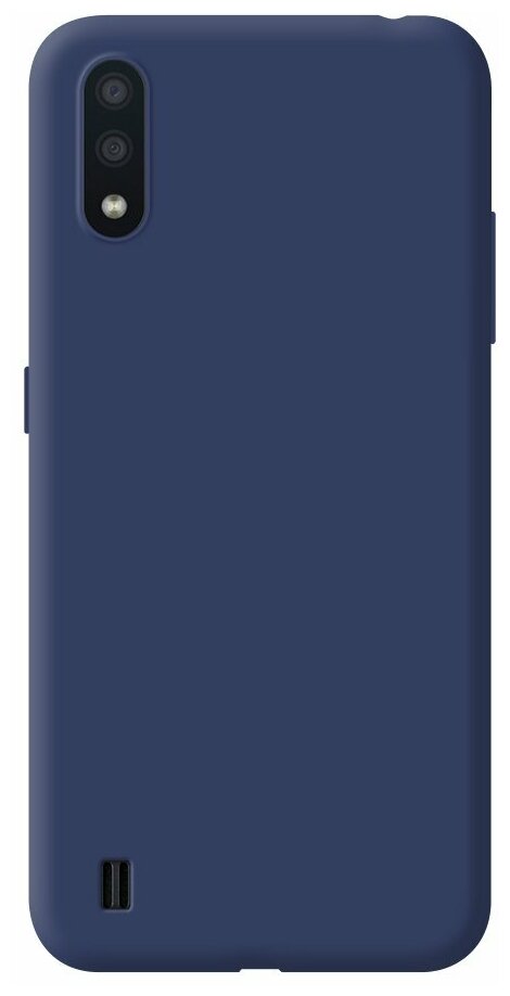 Чехол Gel Color Case для Samsung Galaxy A01 (2020), синий, Deppa 87447