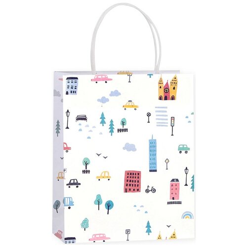 фото Пакет подарочный, город, 42*32*11 см, 1 шт. дон баллон