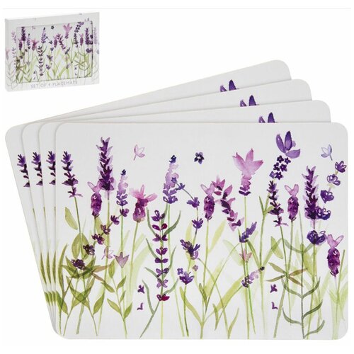 Подставки на пробке Лаванда 4шт 29х22см