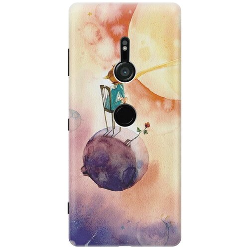 фото Re:pa накладка transparent для sony xperia xz3 с принтом "маленький принц"