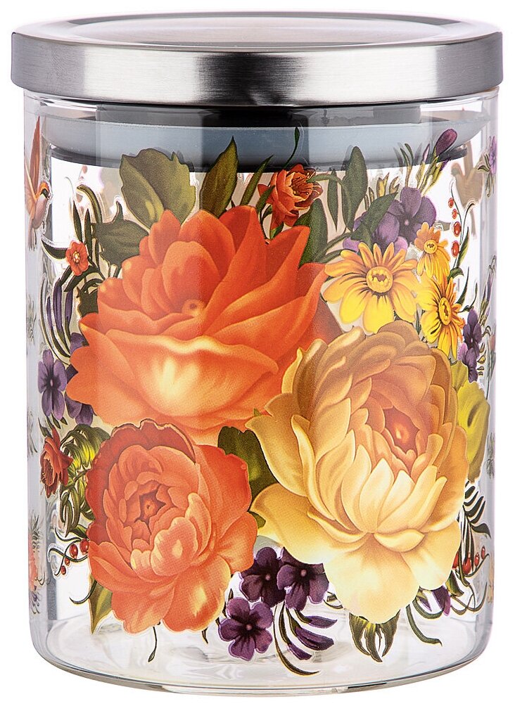 фото Емкость для сыпучих роскошный сад , 850 мл Agness (887-138)