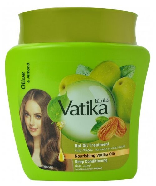 Dabur Vatika Маска оливковая для сухих волос, 500 г, 500 мл