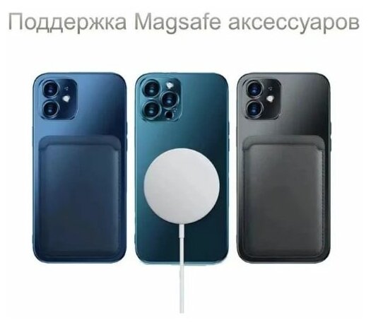 Чехол силиконовый с функцией MagSafe для iPhone 12 Pro Max красный