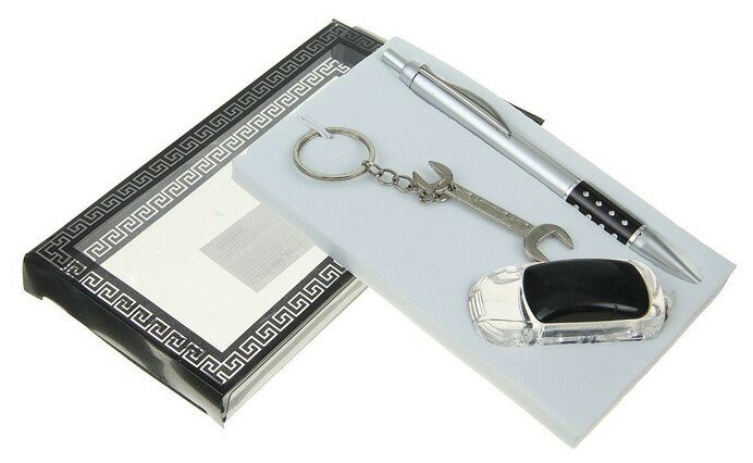 фото Набор подарочный 3в1 (ручка, брелок-инструменты, фонарик) микс 1689560