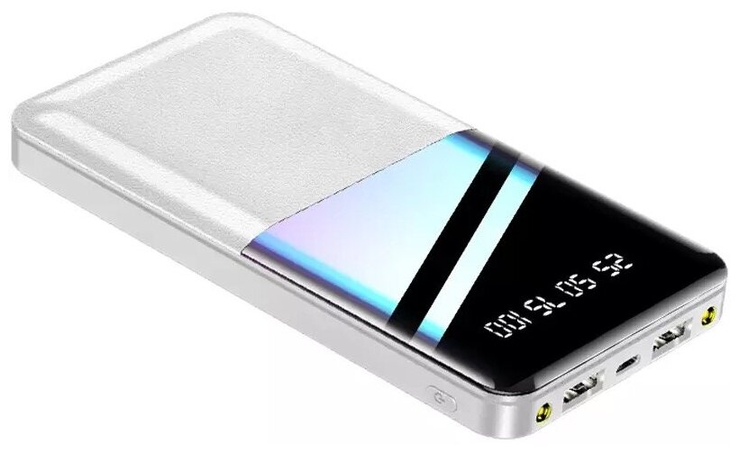 Внешний аккумулятор 20000 mAh/Power Bank белая / портативный внешний аккумулятор / портативная зарядка