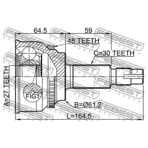 0110AVV50A48 FEBEST ШРУС наружный