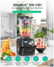 Профессиональный настольный блендер BlitzWolf BW-CB1 Healthy Smoothies Vacuum Blender Black