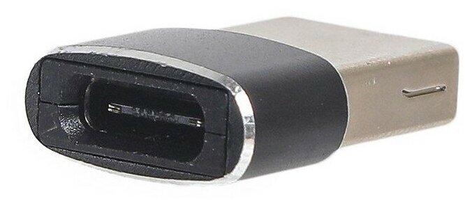 Переходник PALMEXX USB2.0 (m) - USB Type-C (f), чёрный