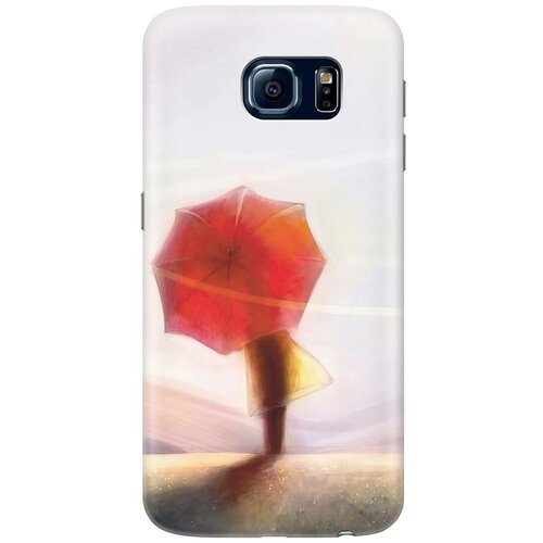 фото Re:pa накладка transparent для samsung galaxy s6 с принтом "красный зонтик"