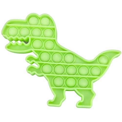 Pop It, вечная пупырка антистресс, развивающая игрушка-фиджет, динозаврик, 17 х 12 х 1,5 см