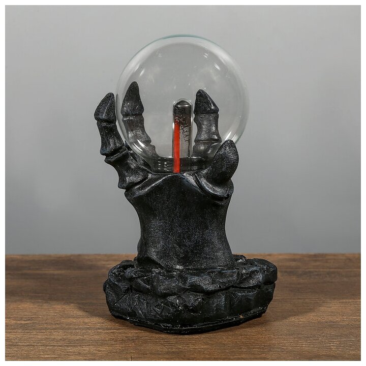 RISALUX Плазменный шар "Призрачная рука" 9х9х17 см - фотография № 8