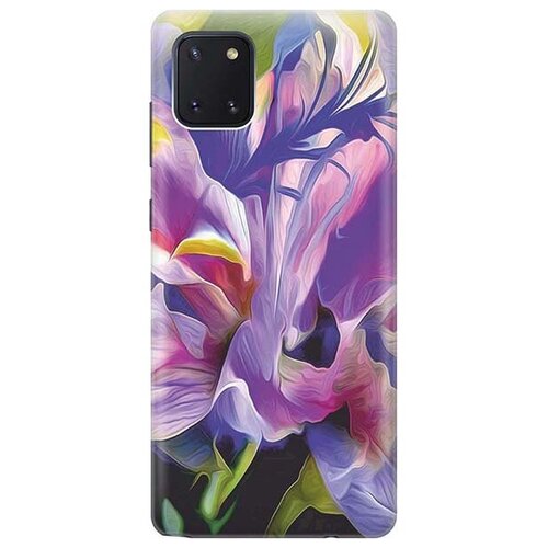 фото Ультратонкий силиконовый чехол-накладка для samsung galaxy note 10 lite / a81 с принтом "цветочная абстракция" gosso