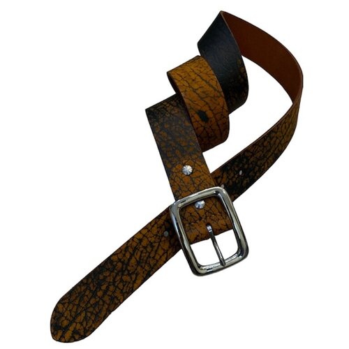 фото Ремень , размер 128, черный, оранжевый нет бренда