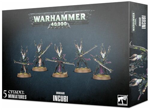 Набор миниатюр для настольной игры Warhammer 40000 - Dark Eldar (Drukhari) Incubi