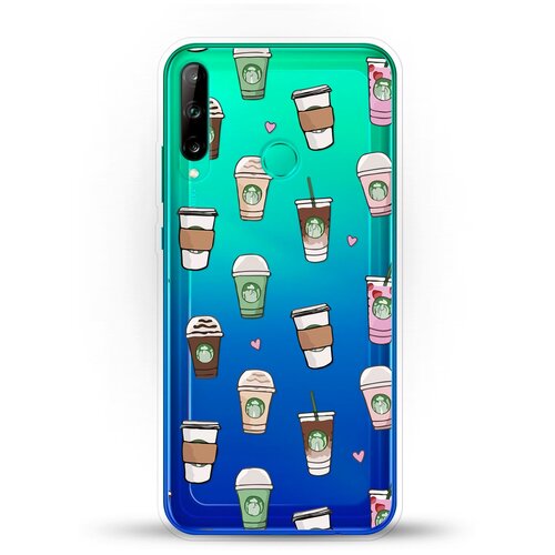 фото Силиконовый чехол кофе на huawei p40 lite e andy & paul