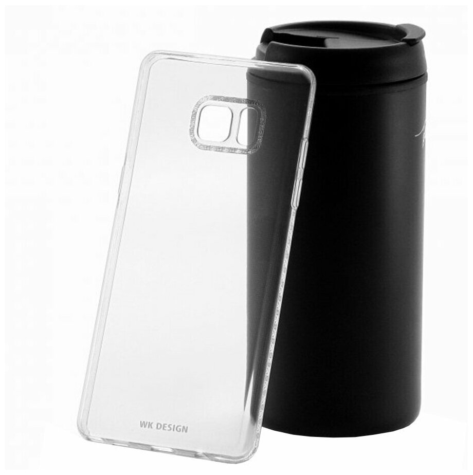 Чехол на Samsung Galaxy Note 7 WK Diamond белый, защитный силиконовый бампер, противоударный кейс, накладка с защитой камеры