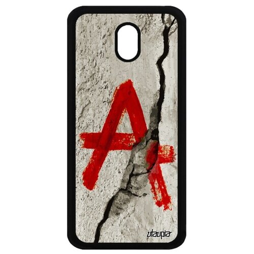 фото Противоударный чехол на телефон // galaxy j3 2017 // "анархия" знак хаос, utaupia, серый