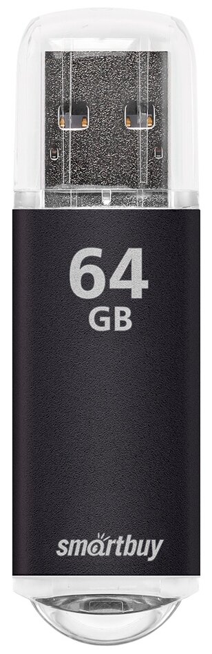 64Gb SmartBuy V-Cut black USB 2.0 Sb64gbvc-k