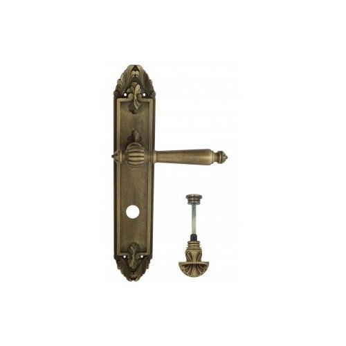Дверная ручка Venezia PELLESTRINA WC-4 на планке PL90 матовая бронза