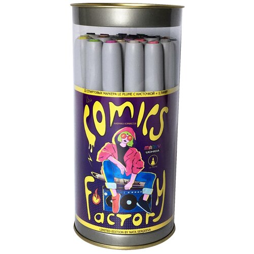 Набор спиртовых маркеров для скетчинга Marvy 