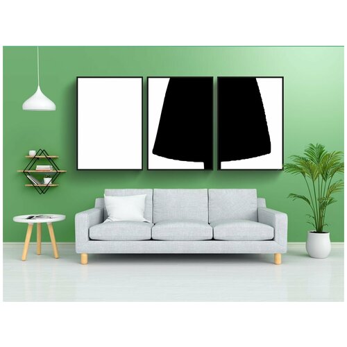 фото Набор модулных постеров для интерьера "стоять, мода, конструкции" 60x90 см. в тубусе, без рамки lotsprints