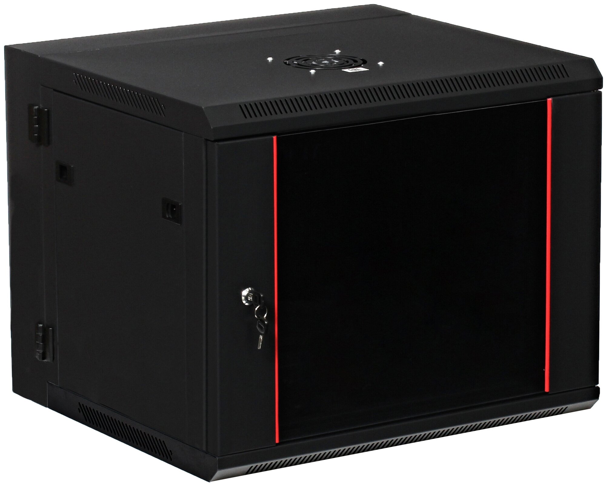 Шкаф 9U 600х540 19 дюймов телекоммуникационный серверный настенный черный C096054BWTWOF