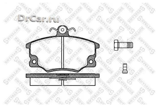 STELLOX 157 004-SX_146 04FDB370 колодки дисковые п.\ Fiat Tempra 1.4i-1.9D/TD 89-96